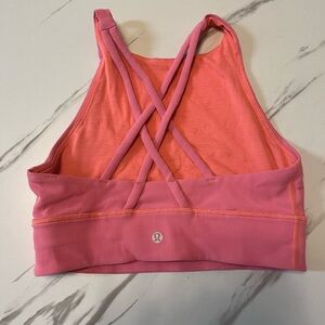 lululemon athletica Pink Racerback Sports Bra Moisture-Wicking